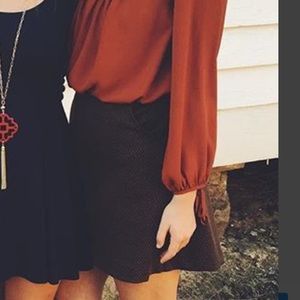 cute fall skirt w/ pockets